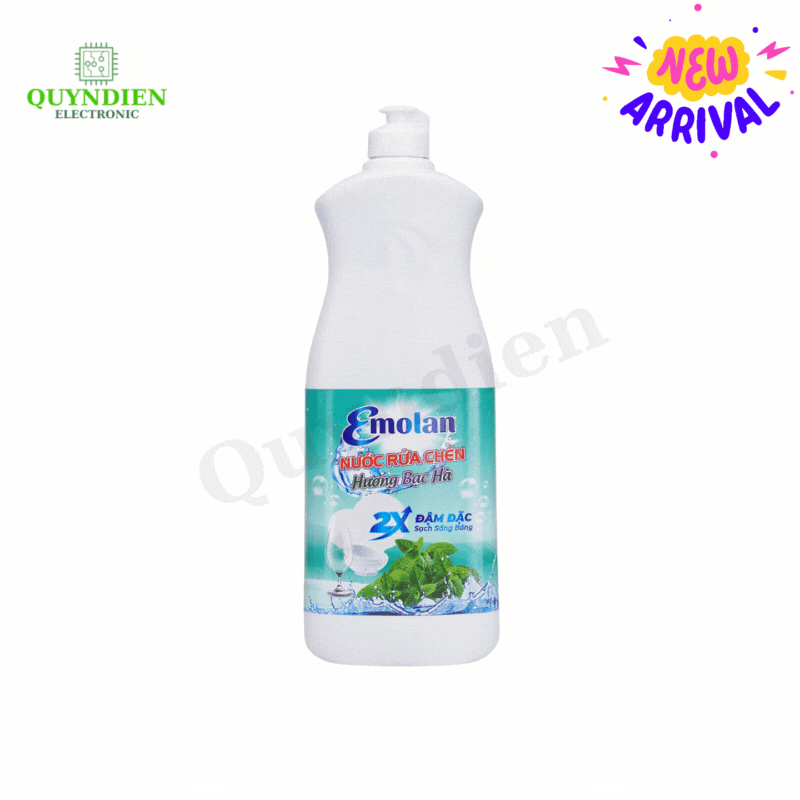 Nước rửa chén Emolan hương BẠC HÀ - 800ml