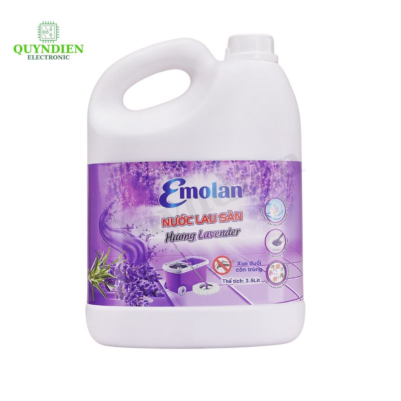 Nước lau sàn Emolan hương LAVENDER - 3.5L