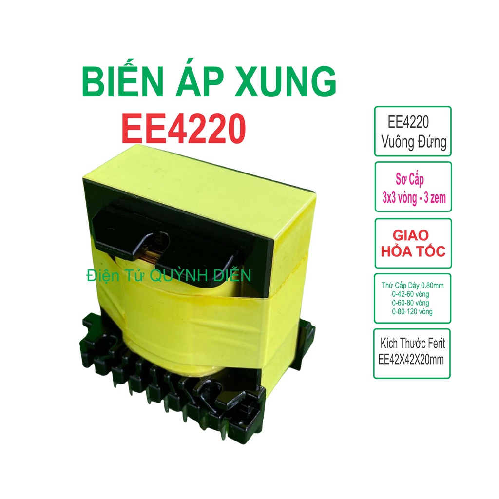 Biến áp xung quấn mới EE4220 vuông
