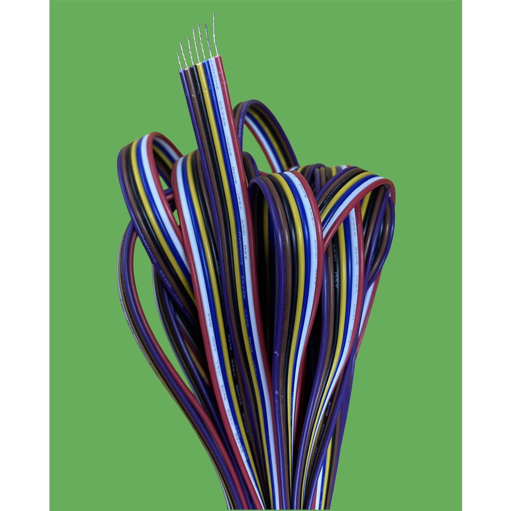 Dây Bẹ Nhiều Màu 7 sợi ( 1 mét ) 22AWG 300V