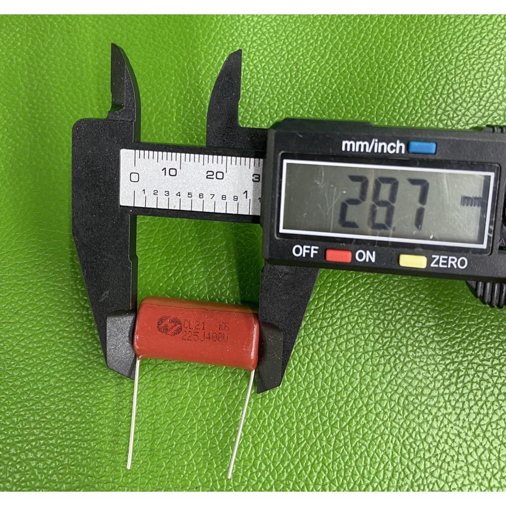 Tụ Kẹo Nâu đỏ CL21 225J-400V