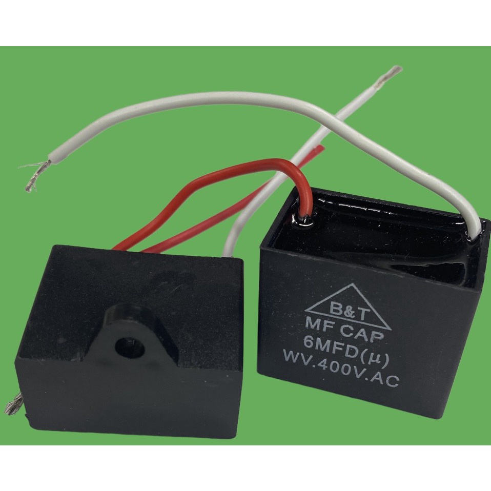 Tụ điện kapa tụ đề tụ ngậm tụ quạt 6uf 400V.AC B&T