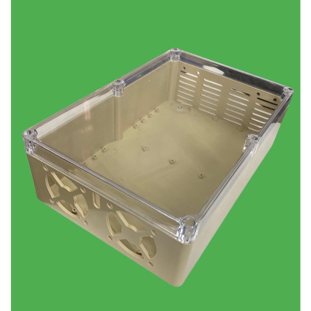 Hộp nhựa khoan sẵn VY ANH 300x200x95mm Trắng Nắp Trong