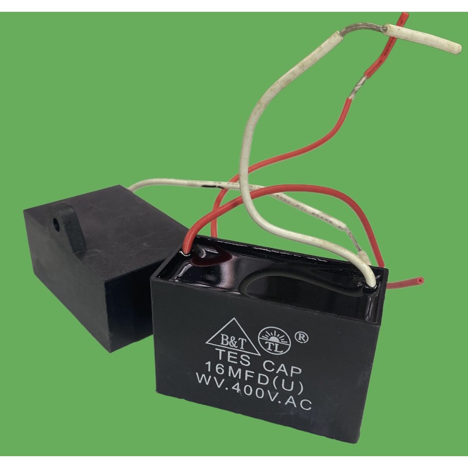 Tụ điện kapa tụ đề tụ ngậm tụ quạt 16uf 400V.AC TÍN LIÊN