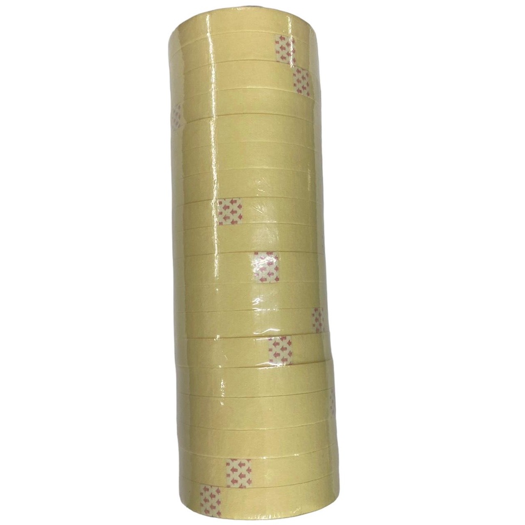 Băng keo giấy 1 cây 18 cuộn băng dính 1F6 1.6cm loại dày