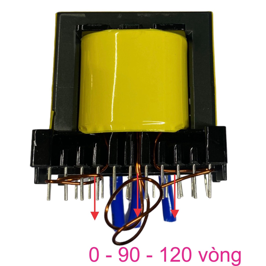 Biến áp xung quấn mới E5520 VUÔNG Đứng