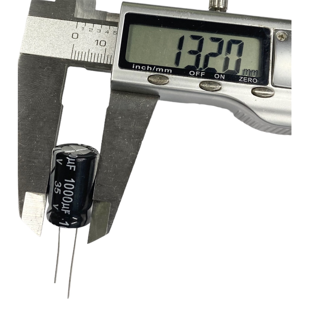 Tụ lộc nguồn 1.000uF 35V ĐEN mới 1 cái (21x13mm)
