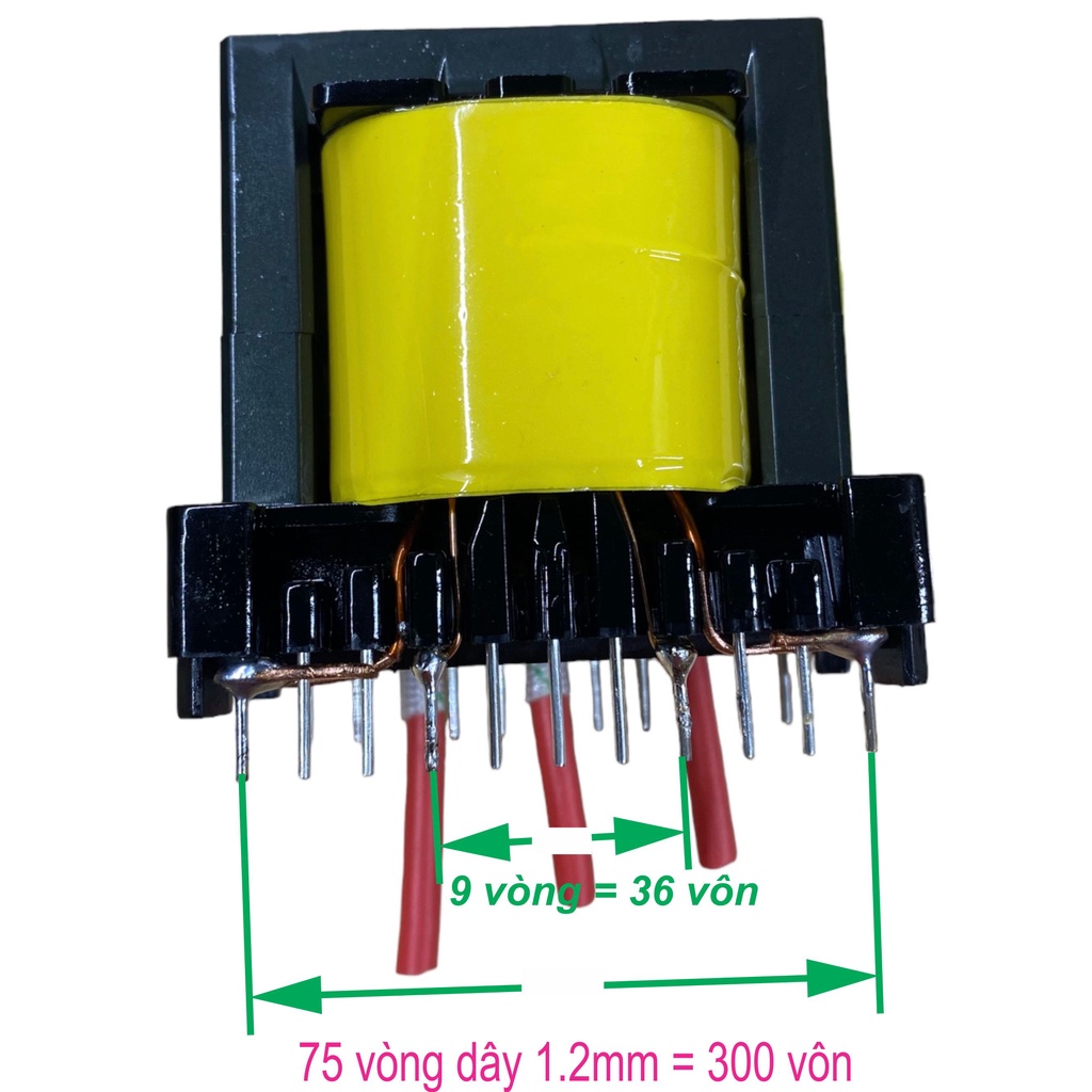 Biến áp xung quấn mới EE5520 Đứng dùng cho máy 18 fet IGBT Auto nguồn nước