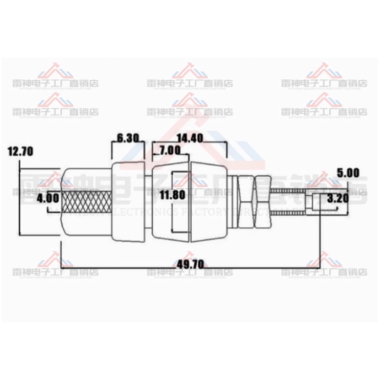 Cọc loa M5, Jăck bắp chuối cái, trạm loa Main ampli 5mm