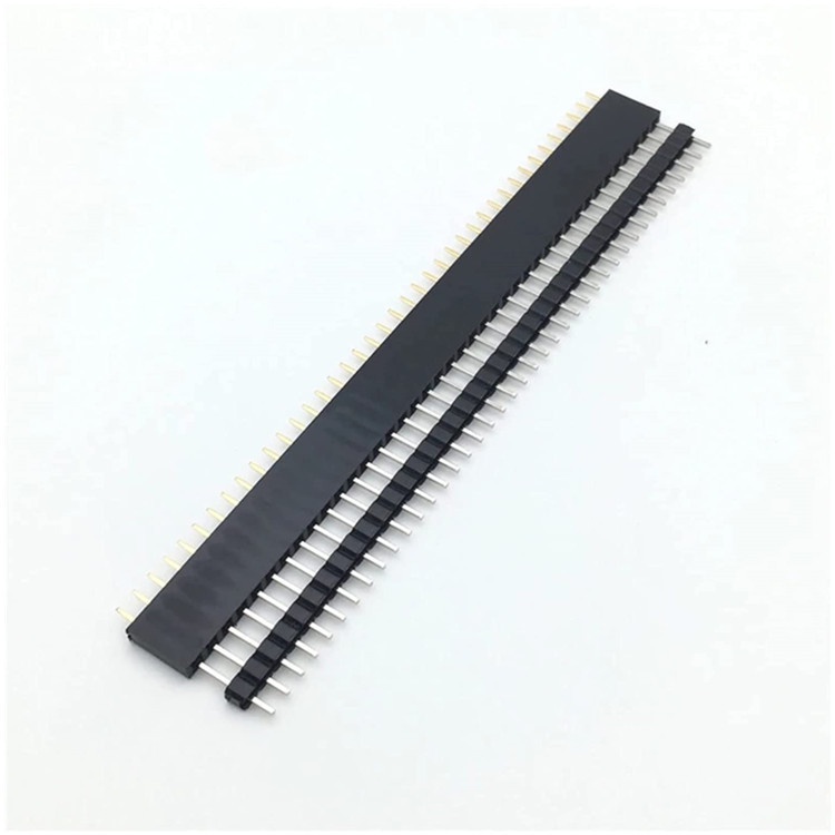 Hàng Rào Cái, Đơn, Lỗ Vuông, Chân DẸP Thẳng 40 pin (Header 2.54 40pin)