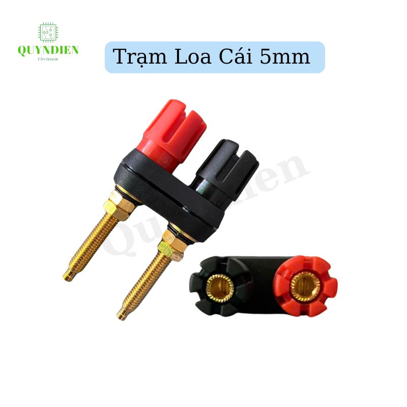 Trạm Loa Ampli Jack Loa Đôi Đỏ Đen M5 Chân Dài