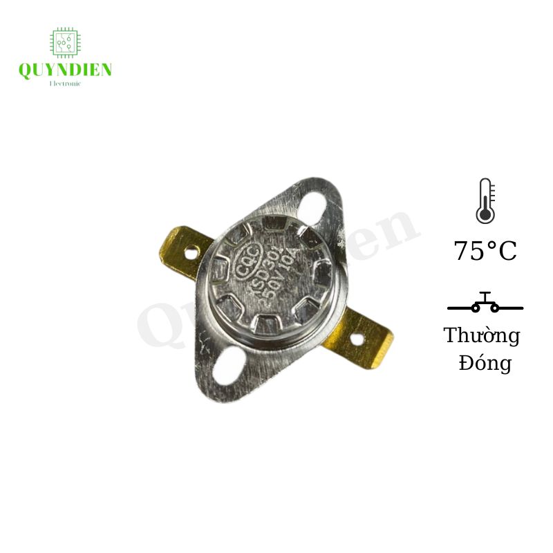 Rơ le nhiệt sò nhiệt 75℃