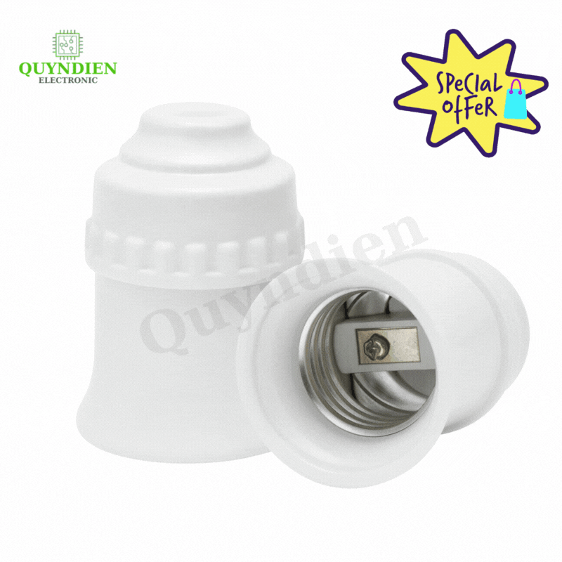 Đui Đèn Siêu Chịu Tải Đ250W Nhựa Pha Sứ, Ren Nhôm Biến Cứng, Chịu Nhiệt