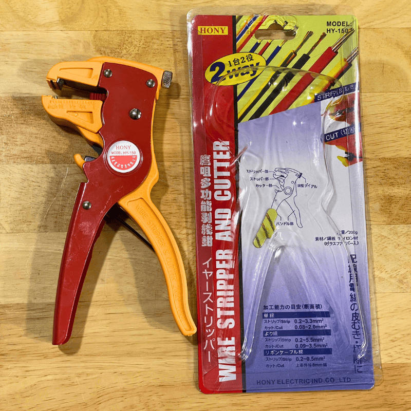 Kìm tuốt dây điện mỏ quạ màu cam HONY HY-150