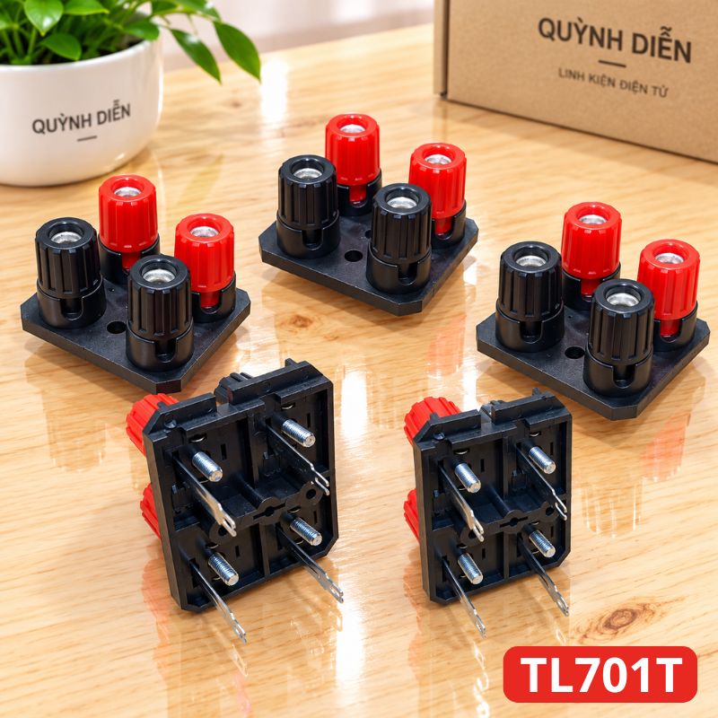 Trạm loa amply 701 Trạm kẹp dây loa Chân Thẳng