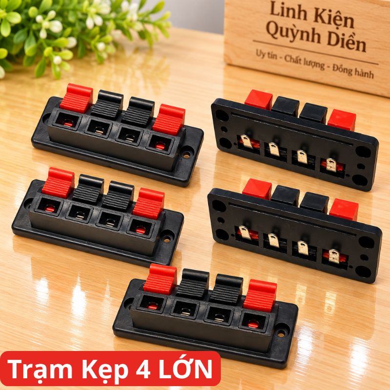 Trạm loa cầu đấu dây loa 4 chân Jack Cắm Loa 4 Cổng