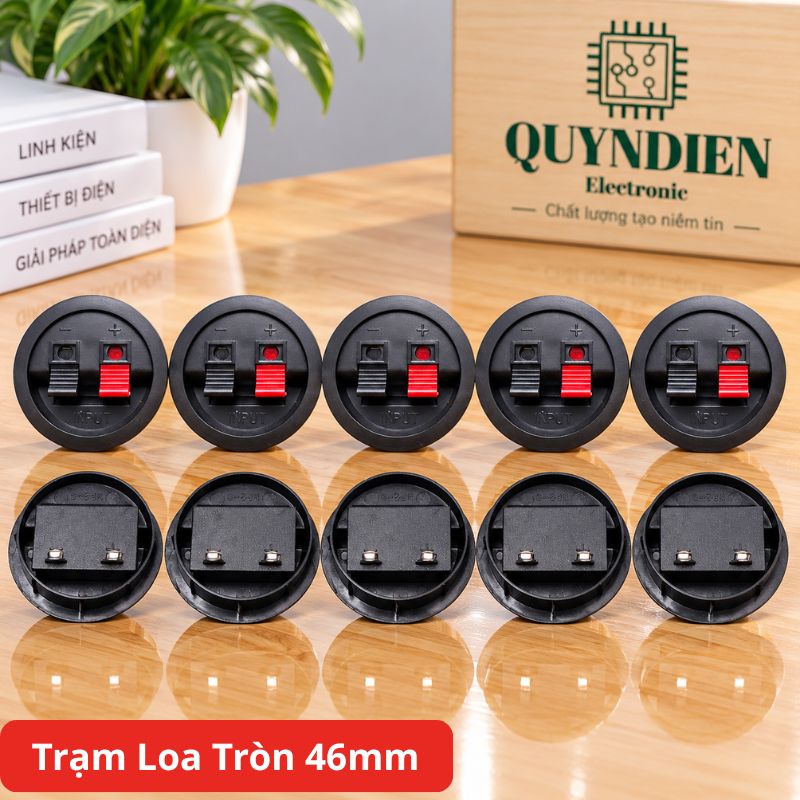 Trạm loa Cầu đấu dây loa tròn 2 chân cho âm thanh thùng loa