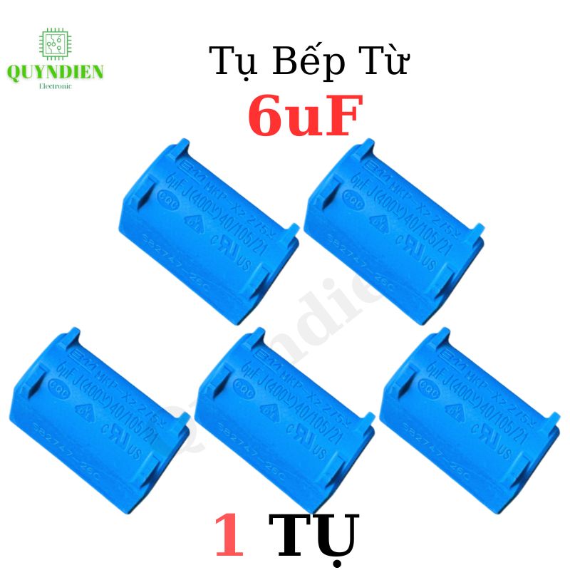 Tụ bếp từ 6uF 275VAC/400VDC đứng