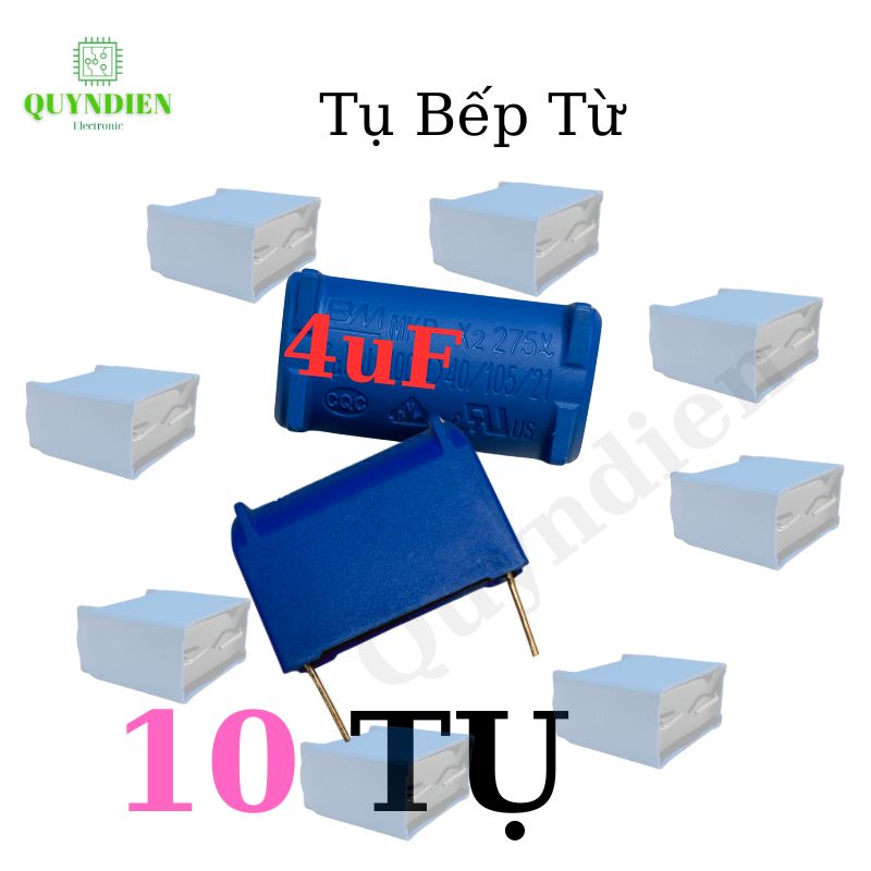 Tụ bếp từ 4uf-275VAC-400VDC đứng