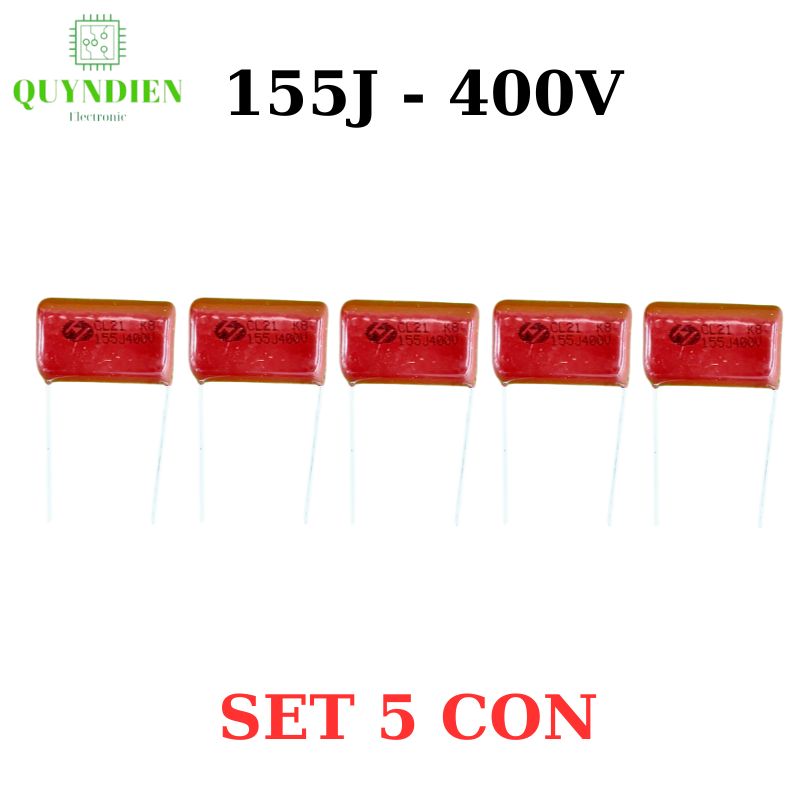 Tụ kẹo nâu đỏ 155J 400V - CL21