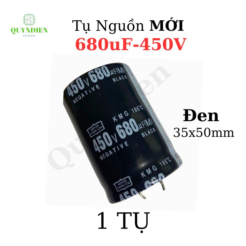 Tụ lộc nguồn 680uF 450V DC (35x50mm)