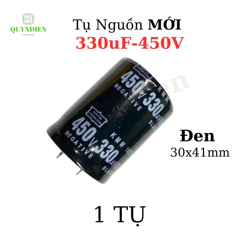 Tụ lọc nguồn 330uf - 450v New (30x41mm)