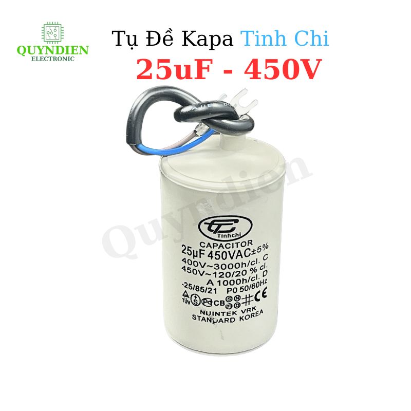 Tụ Đề Máy Bơm Tinh Chi 25uF 450V