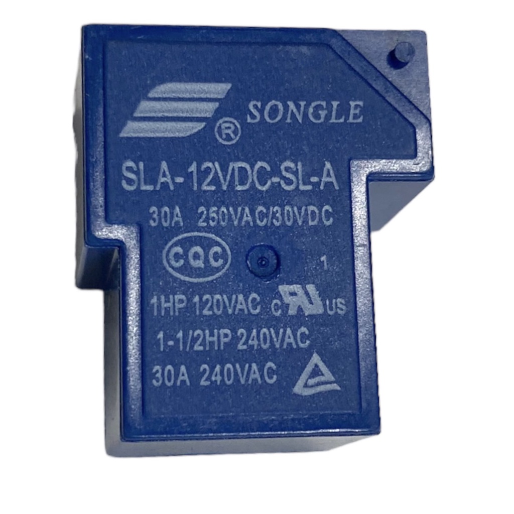 Relay rơ le 5 chân 12v-24v 30A đen - xanh