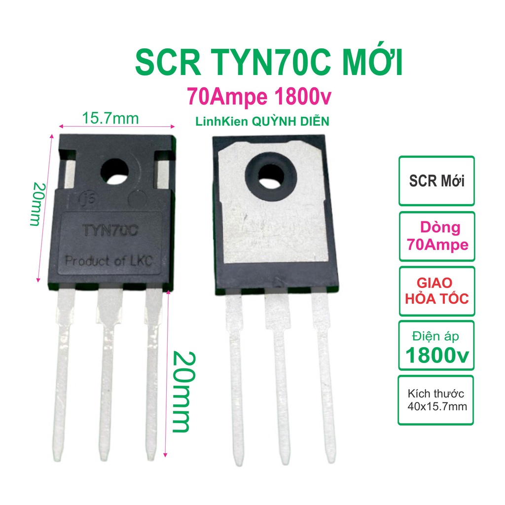 SCR - TYN70C hàng mới 70A 1200V