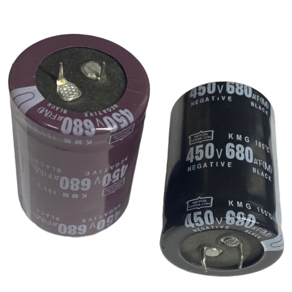 Tụ lộc nguồn 680uF 450V DC (35x50mm)-giao ngẫu nhiên màu Đen hoặc màu Nâu