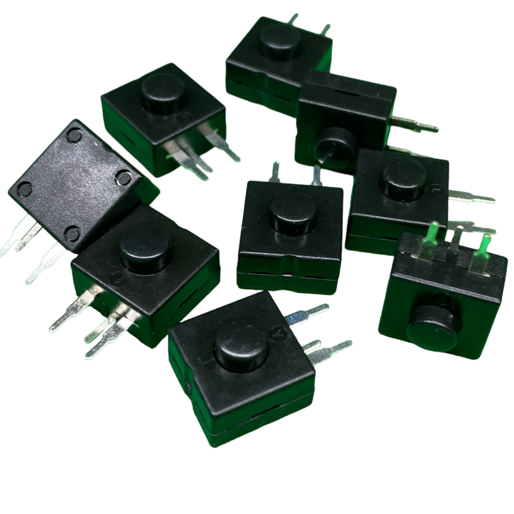 Công tắc đèn PIN - đèn đội đầu 3 CHÂN, 3 chế độ