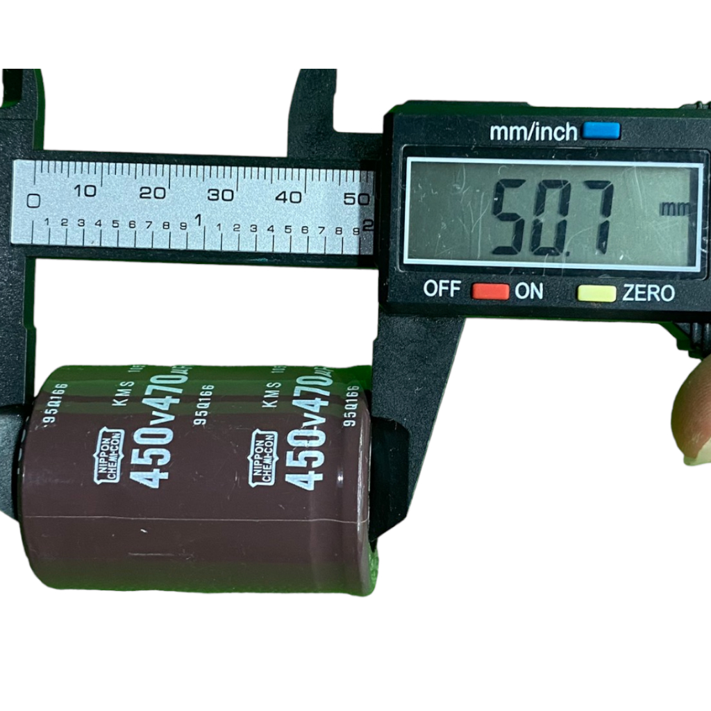 Tụ lộc nguồn - tụ hóa nâu 470uF 450V mới (35×50mm)