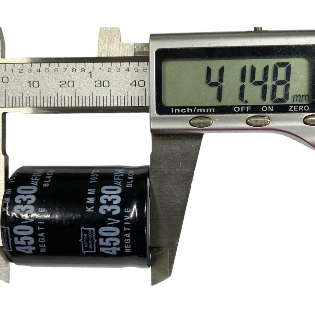 Tụ lọc nguồn 330uf - 450v New (30x41mm)