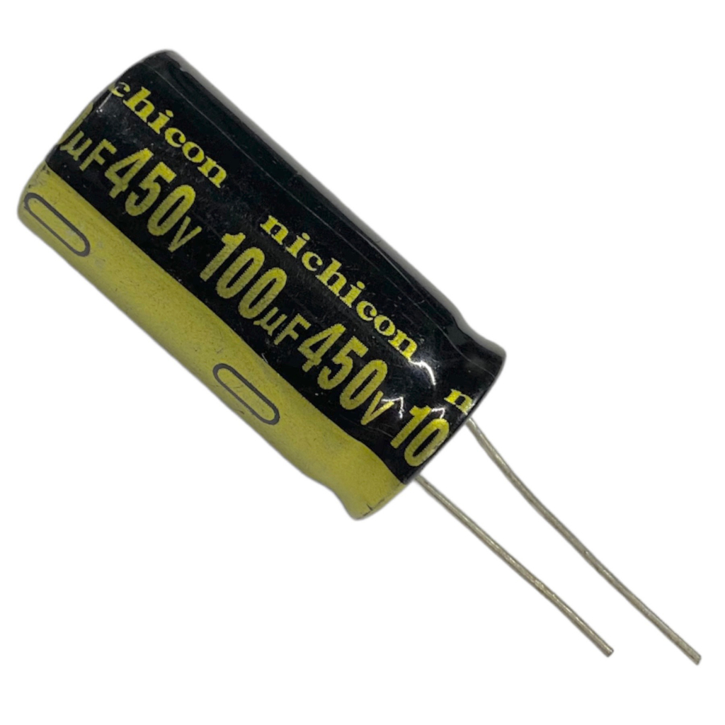 Tụ lộc nguồn 100uf 450V mới 100% chân mềm