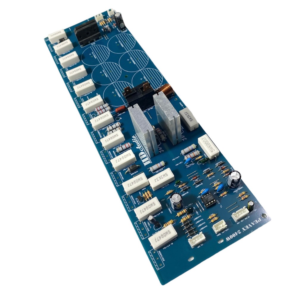 Mạch công suất nguồn đơn 24 Sò liền nguồn 105V - 140V, Phíp FR4
