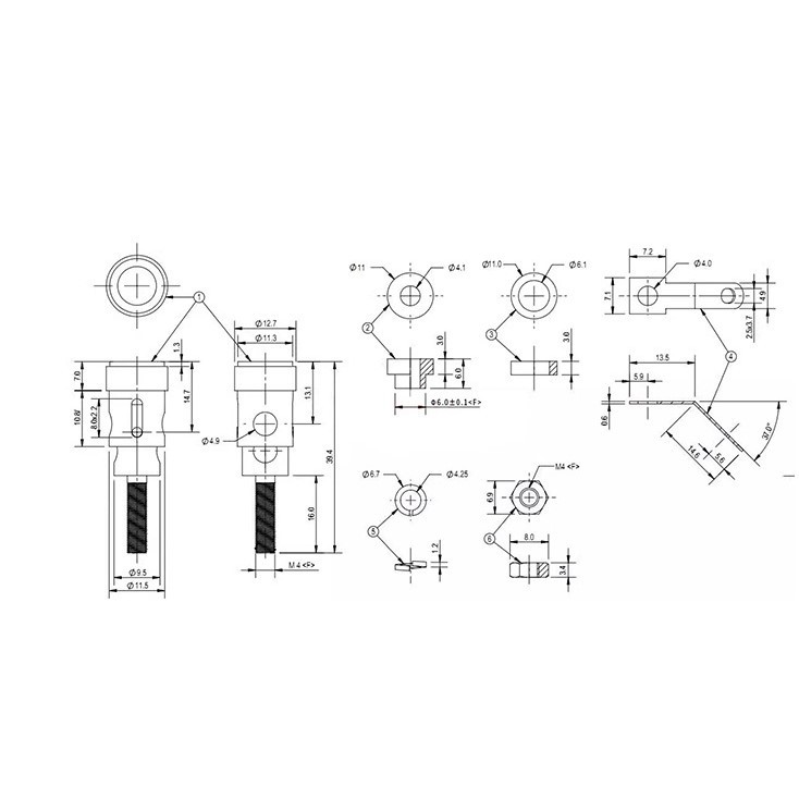 Cọc Loa, trạm loa Nhấn Vàng 1 đôi ( 1 đen + 1 đỏ )