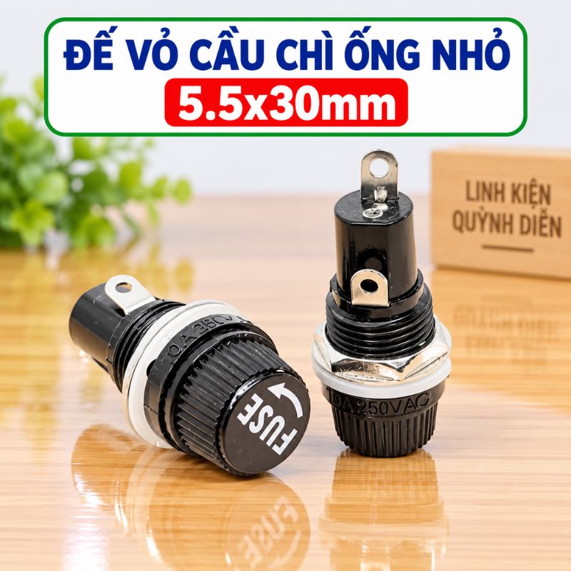 Đế Vỏ Cầu Chì Ống 4.5x20mm FUSE Loại Nhỏ