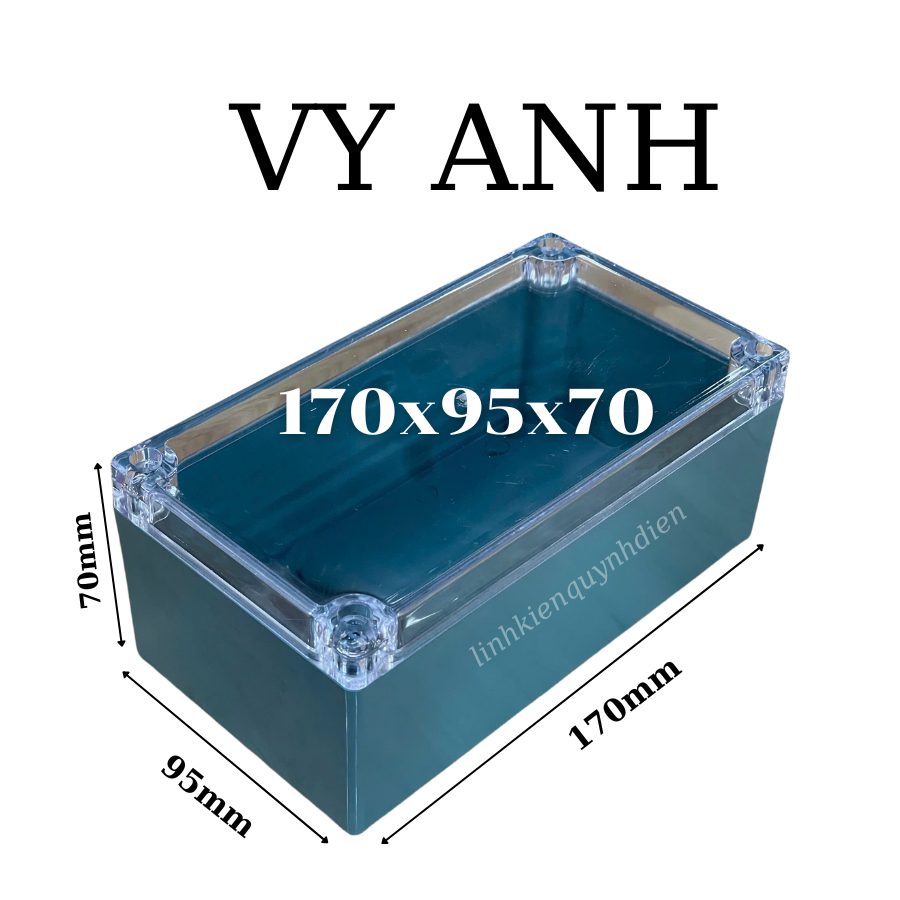 Hộp Nhựa Vy Anh 170x95x70mm Màu Xanh
