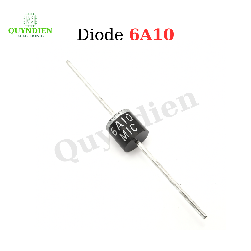 Diode 6A10 Chỉnh Lưu 1000V 6A - Túi 5 cái
