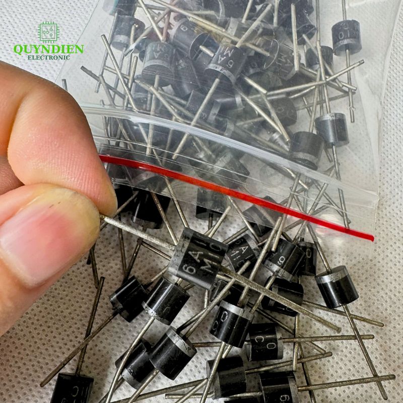 Diode 6A10 Chỉnh Lưu 1000V 6A - Túi 5 cái