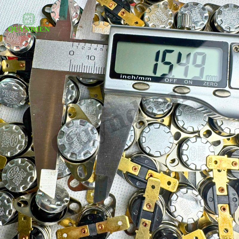 Rơ le nhiệt sò nhiệt 105℃ – 250V 10A - Túi 5 cái