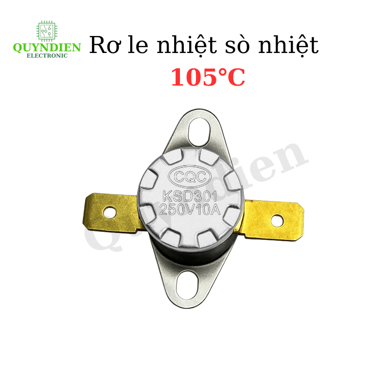 Rơ le nhiệt sò nhiệt 105℃ – 250V 10A - Túi 5 cái