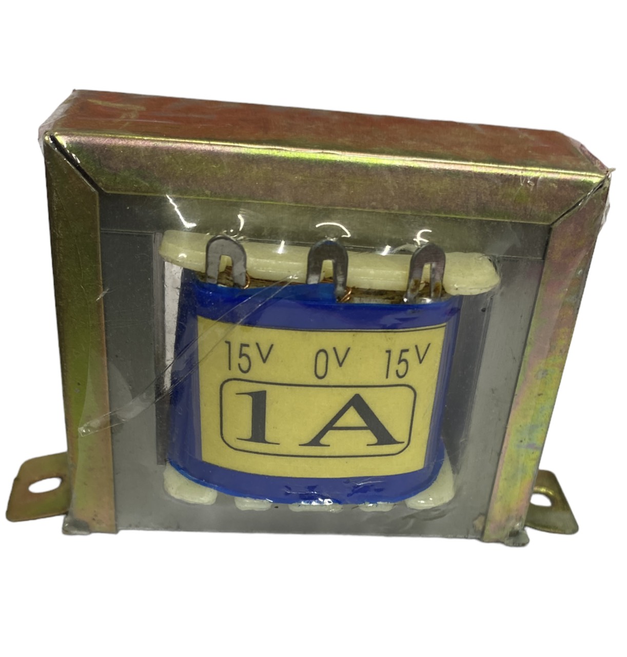 Biến áp đối xứng hạ áp 15v-1A  (AC) vào 220v ra 15v-0v-15v