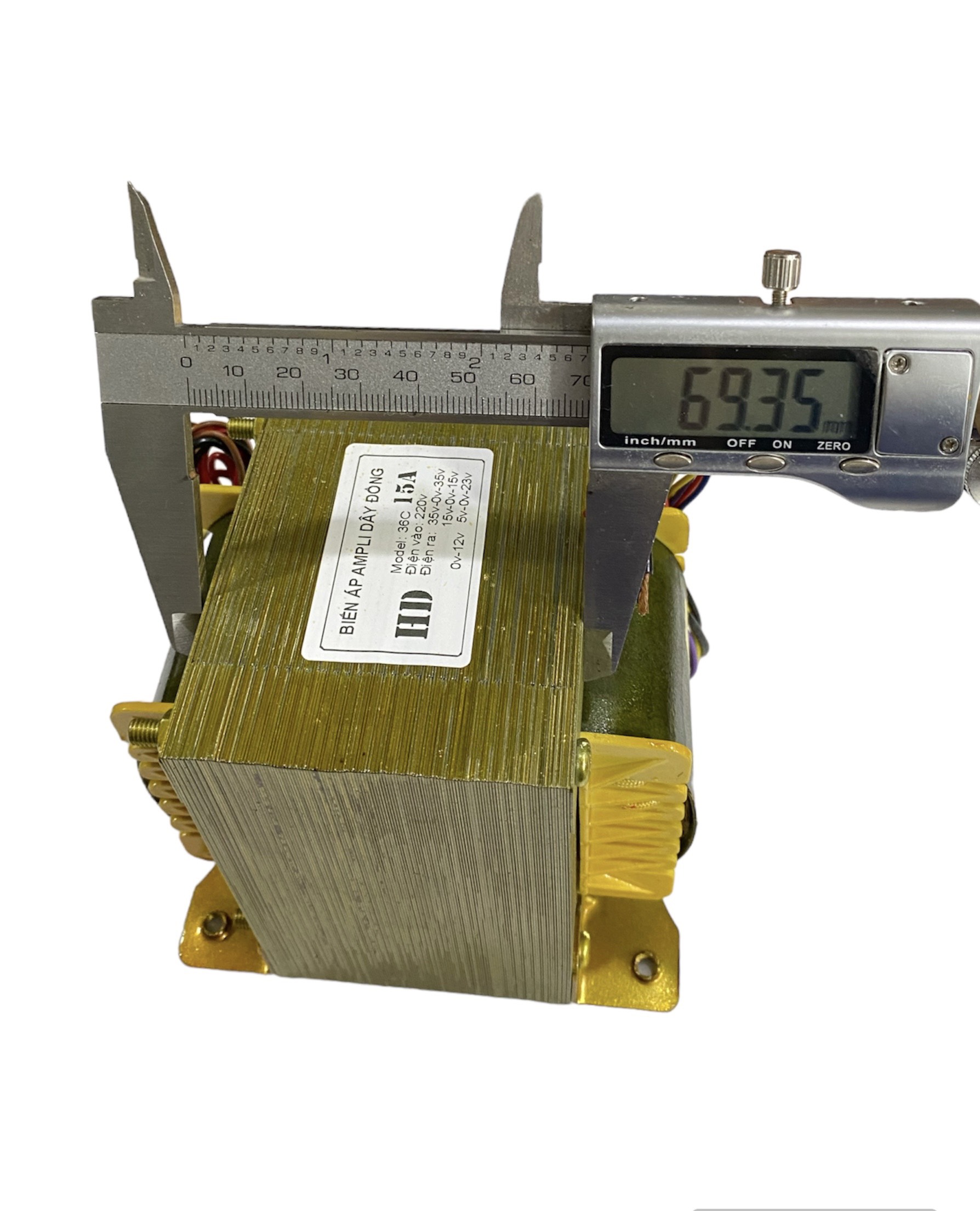 Biến áp Ampli 15A 35V đôi 100% Dây đồng