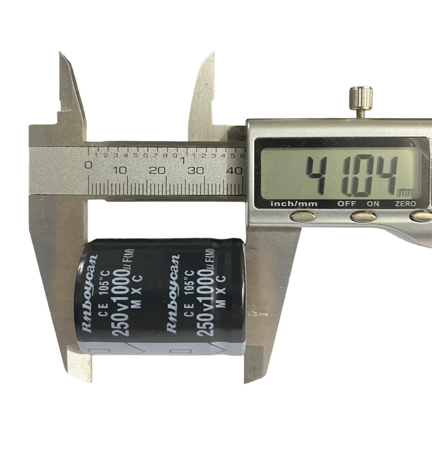 Tụ lọc nguồn 1000uF-250V màu Đen cao 40mm và 50mm