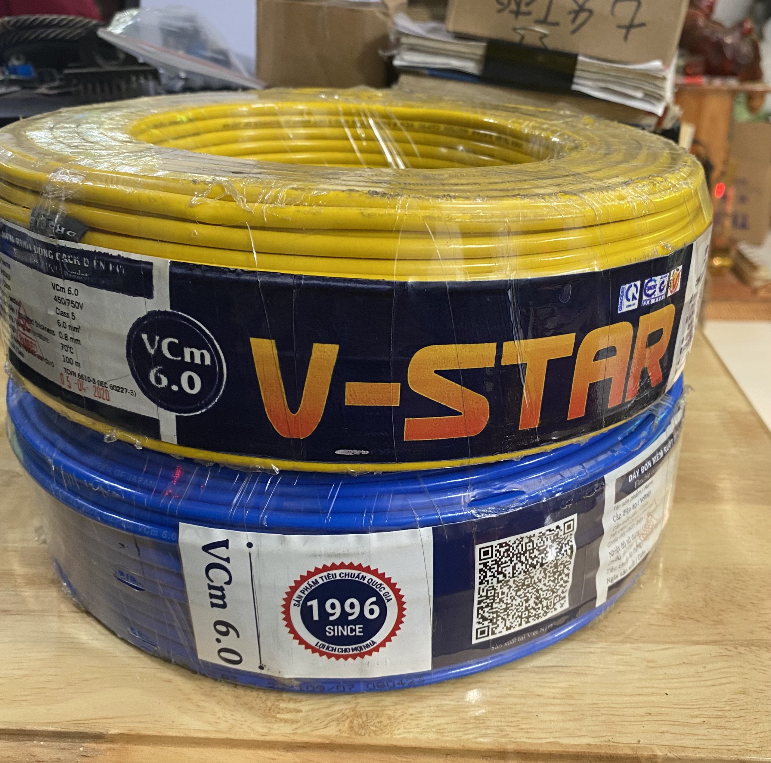 Dây Điện VĨNH THỊNH V-STAR VCm 6.0 đơn mềm ( giá 1mét )