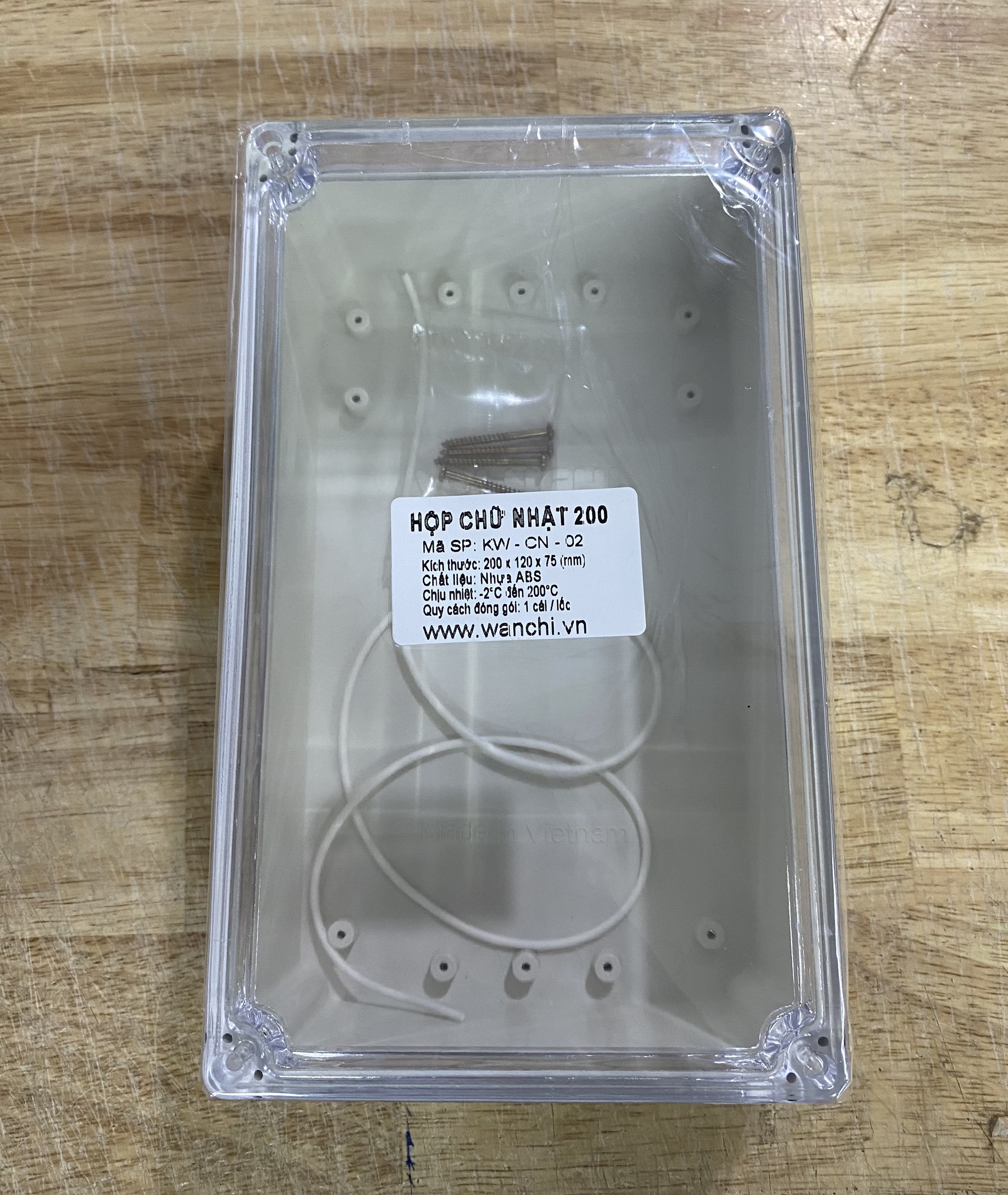 Hộp nhựa ABS 200x120x75mm WANCHI