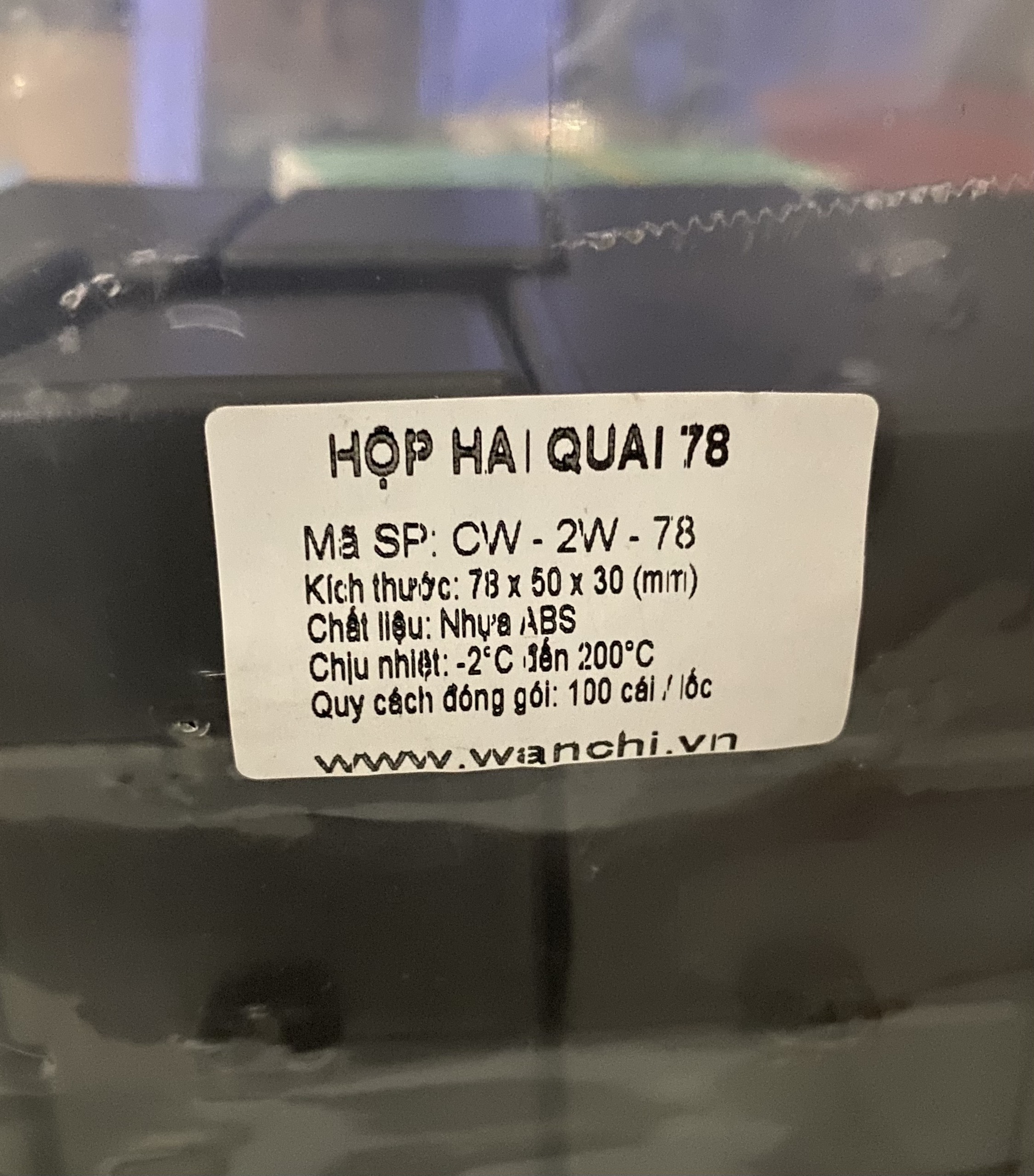 Hộp nhựa ABS 78x50x30mm WANCHI