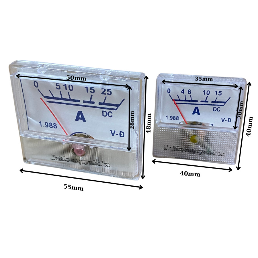 Đồng hồ Ampe kế đo dòng diện DC loại kim