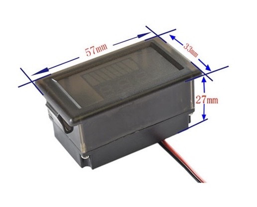 Thiết Bị Đo Dung Lượng Pin 12V 24V 36V 48V 60V Màn Hình LED Hiển Thị Điện Áp vôn kế báo pin cho ác quy